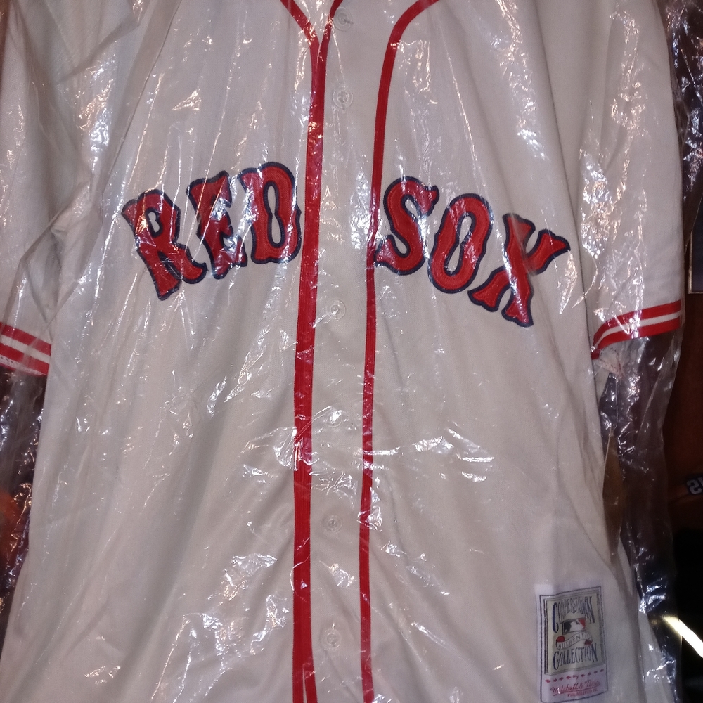 #9 TED Williams old classic jersey cream (xl) most have.new Never Use red sox - Picture 5 of 15